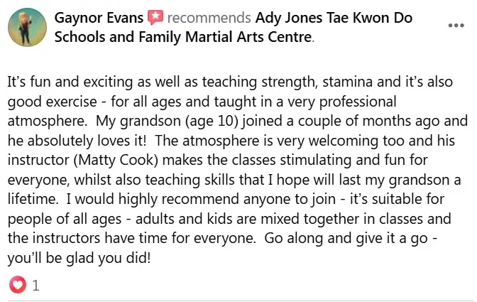 Beginner Martial Arts Classes | Ady Jones TKD Academy Near Me in Acrefair